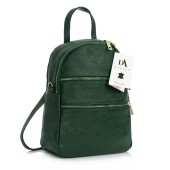 Rucsac dama din piele naturala DiAmanti Sarche Verde Închis